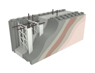 Osnovni fasadni element JUBHome WALL stene z zaključnim slojem
